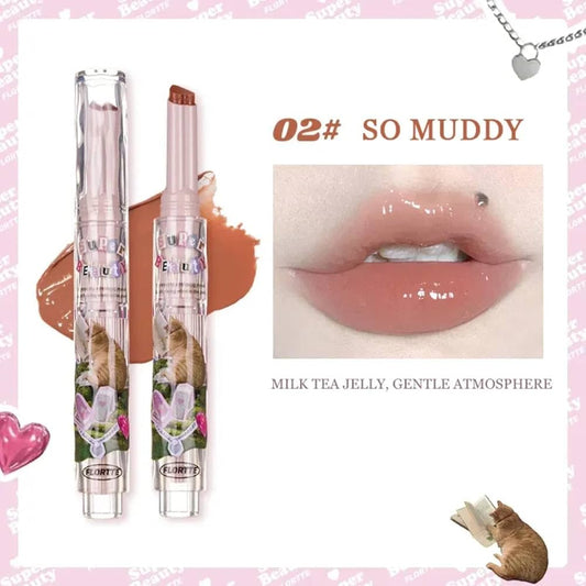 Flortte Heart-shaped Lipstick – #02 So Muddy – 1.5 g