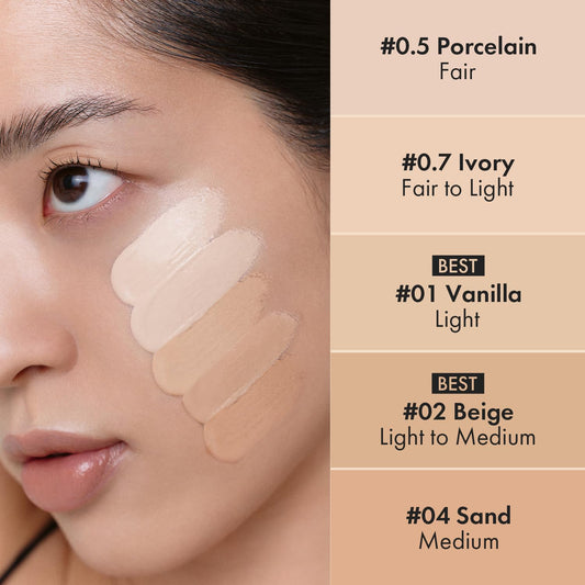 LUNA - Long Lasting Tip Concealer Cover-Fit - 6 Colors