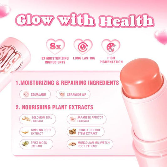 PINKFLASH Multi-Use Watery Blush Stick – #PK02 Raspberry Heart (3.5g)