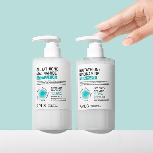 APLB Duo Corporal – Body Wash + Body Lotion (Glutathione & Niacinamide)