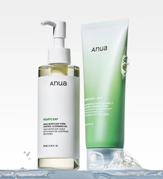 Anua Doble Limpieza Set – Oil & Quercetinol Foam