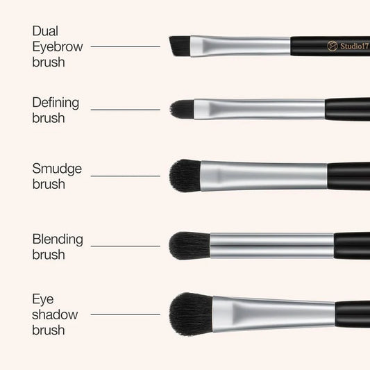 Studio17 Eye Makeup Brush Set – 5 Piezas Esenciales