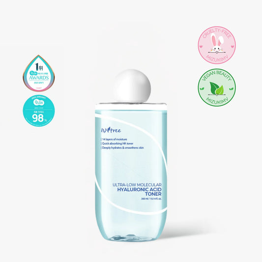 Isntree Ultra-Low Molecular Hyaluronic Acid Toner – 300 ml