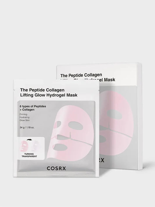 COSRX – The Peptide Collagen Lifting Glow Hydrogel Mask (3EA)