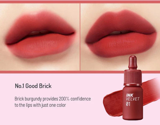 Peripera Ink Velvet Tintas – Tonos Rojos