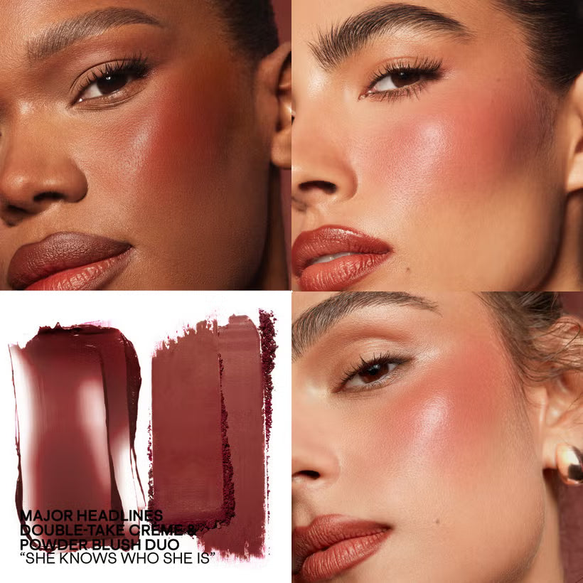 PATRICK TA – Major Headlines Double-Take Cream and Powder Blush Duo "She knows who she is"