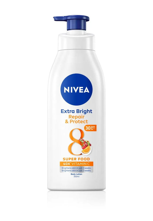 Nivea Extra Bright & Repair Body Lotion SPF 30 - 350 ml | Hidratación y Protección Solar