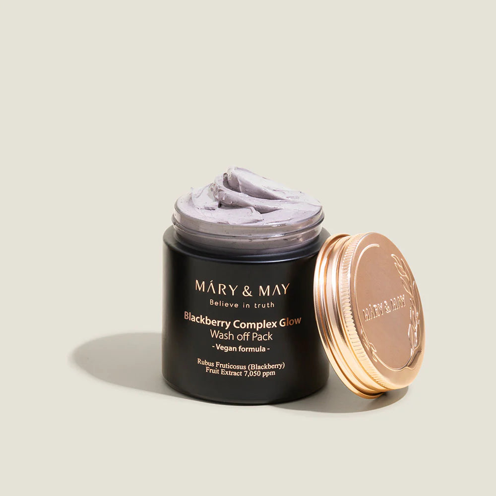 Mary & May – Vegan Blackberry Complex Glow Wash-Off Pack (125 g)
