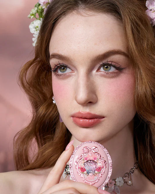 Flower Knows – Midsummer Fairytales Collection Velvet Embossed Blush [01 Blooming Days]