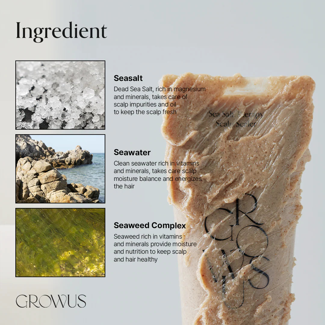 Growus – Sea Salt Therapy Scalp Scaler [200g]