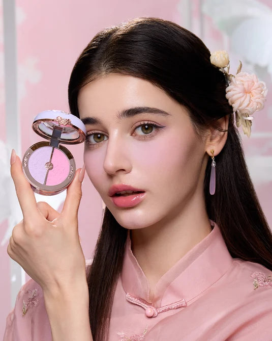 Flower Knows - Butterfly Cloud Collar Rouge Box Highlighting & Blush Duo Powder (5g)