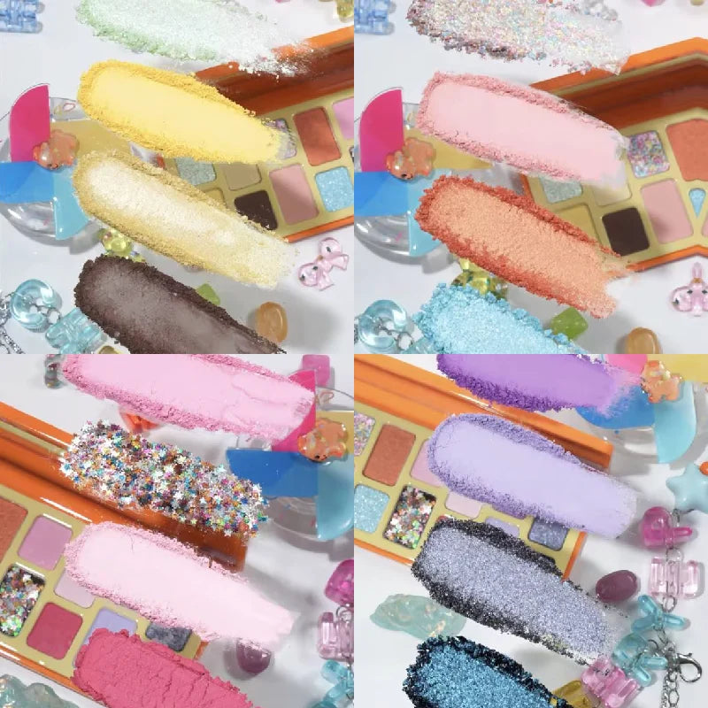 Cheeryep 16-Color Eye Shadow Palette - Sparkle
