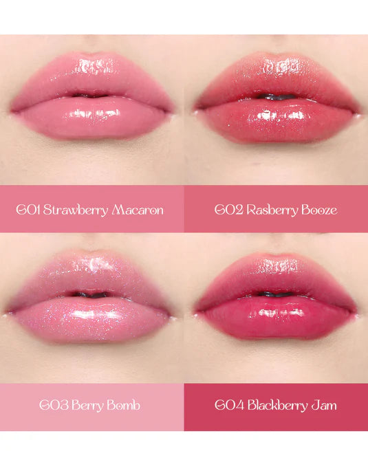 Flower Knows – Violet Strawberry Rococo Glowy Lip Gloss