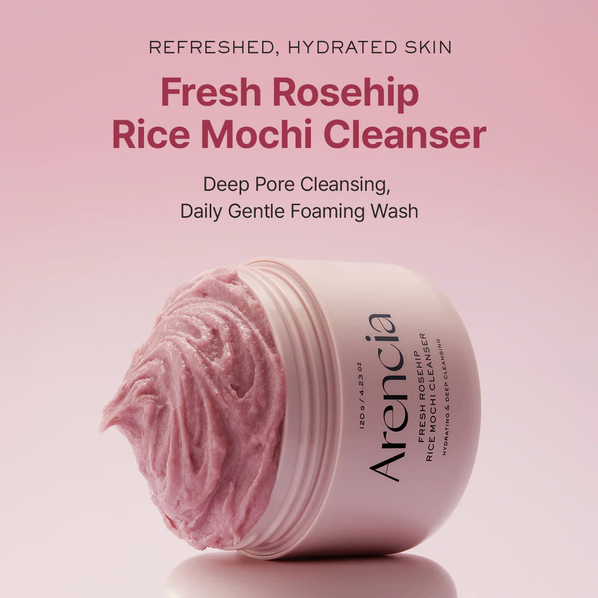 Arencia Fresh Rosehip Rice Mochi Cleanser 120g