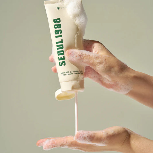 K‑Secret Seoul 1988 Cleansing Foam – Pine Cica 1% + Probiotics (150 ml)