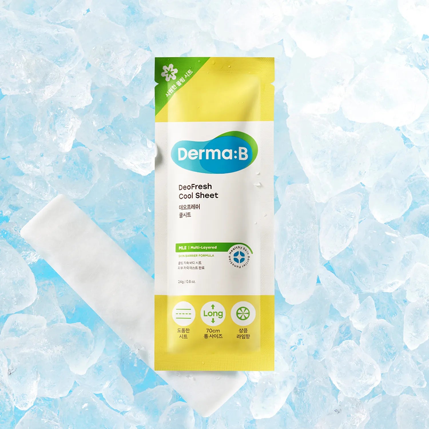 Derma:B - Deofresh Cool Sheet (5 unidades / 24g cada una)