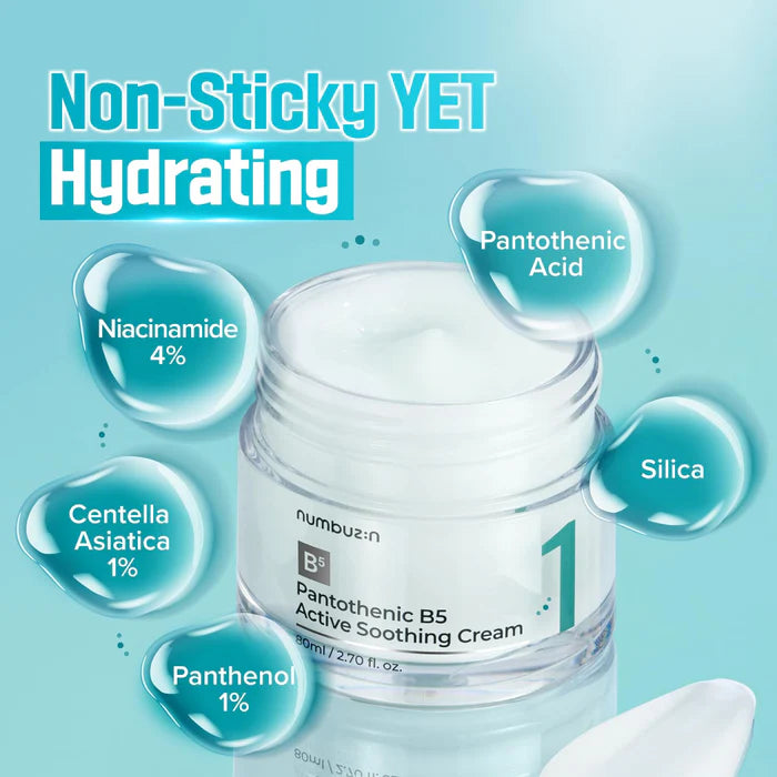 numbuzin - No.1 Pantothenic B5 Active Soothing Cream (80ml)