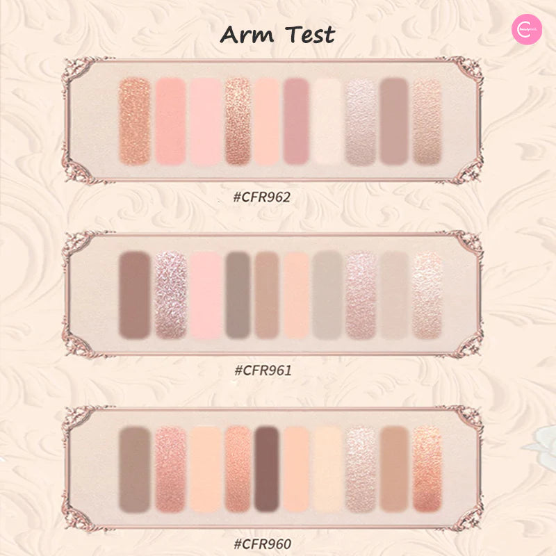 Cheerflor – Love & Romantic Ten-Color Framed Eyeshadow Palette