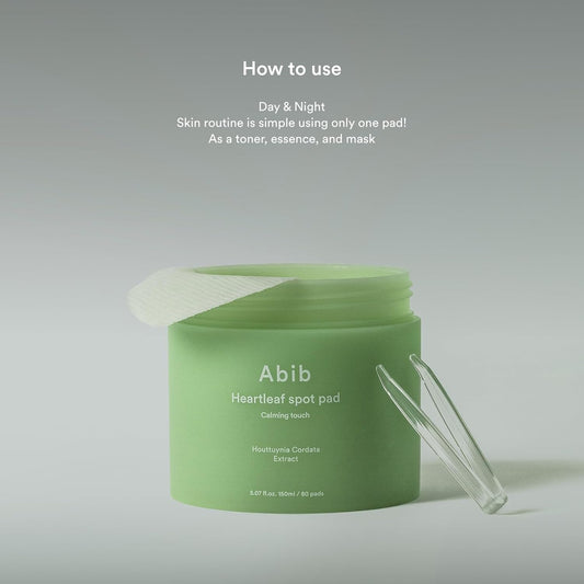 Abib – Heartleaf Spot Pad Calming Touch [80 pads]