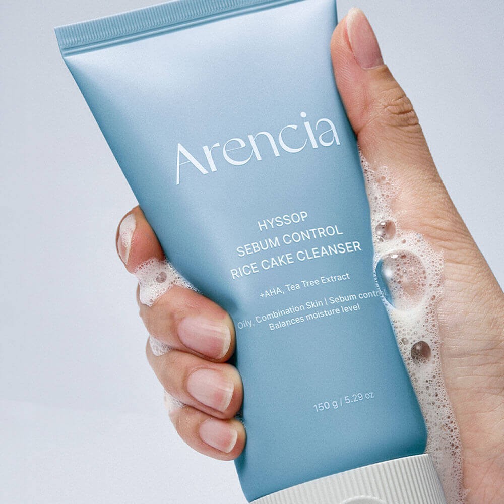 Arencia Hyssop Sebum Control Rice Cake Cleanser (150g)