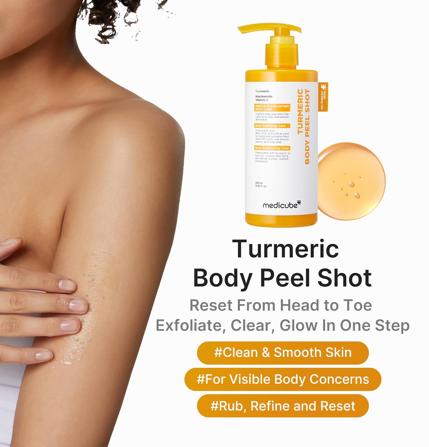 Medicube Kojic Acid Turmeric Body Peel Shot (280ml)