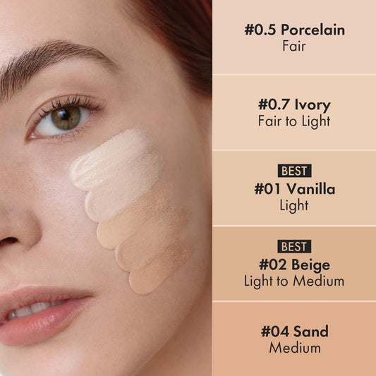 LUNA - Long Lasting Tip Concealer Cover-Fit - 6 Colors