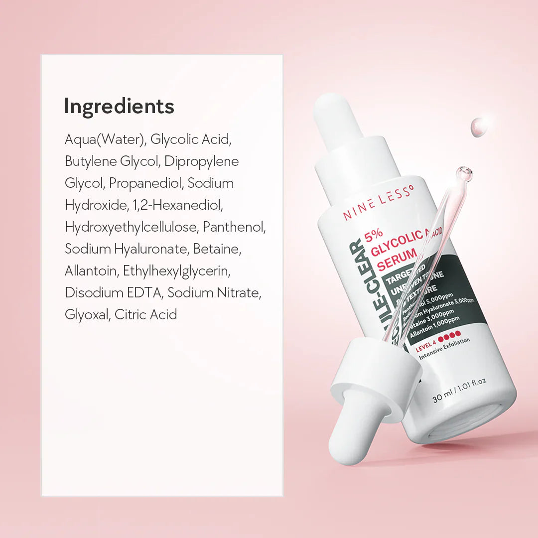 Nineless Molecule-Clear 5% Glycolic Acid Serum (30ml)