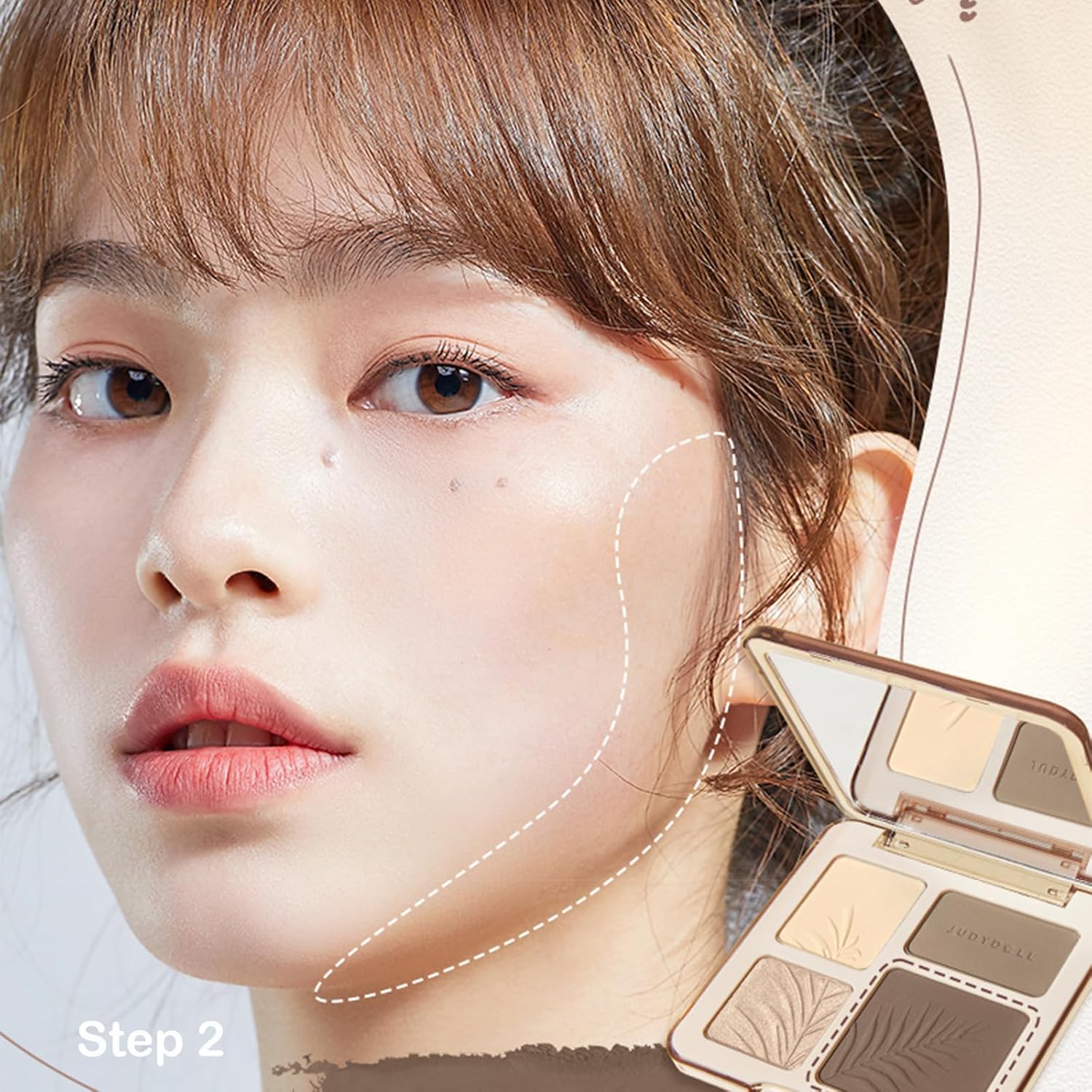 Judydoll Highlight & Contour Palette (4 tonos) – 01 & 02