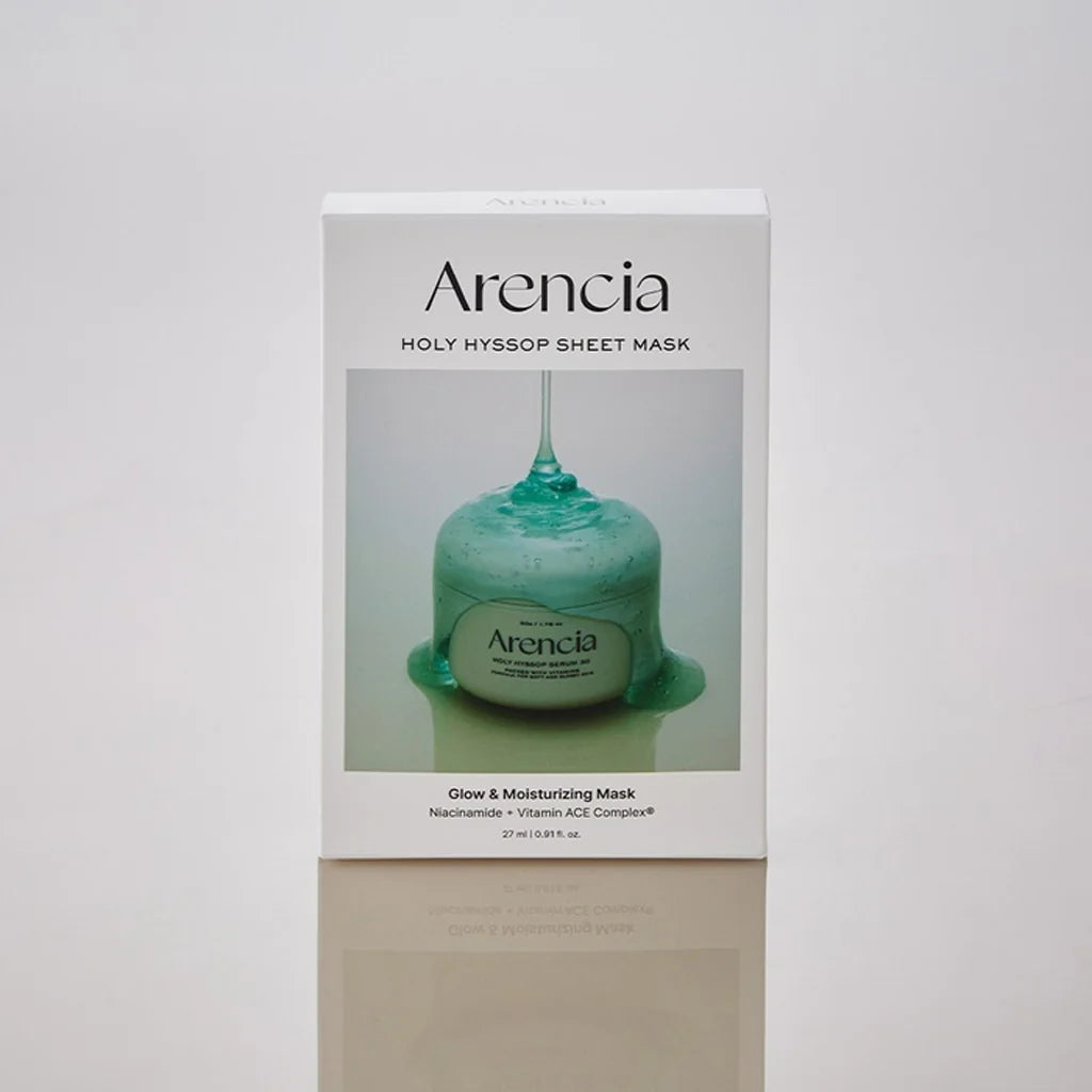 Arencia Holy Hyssop Sheet Mask (Set de 5 unidades)