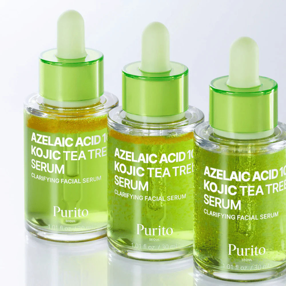 Purito SEOUL Azelaic Acid 10% + Kojic Acid + Tea Tree Serum – 30 ml