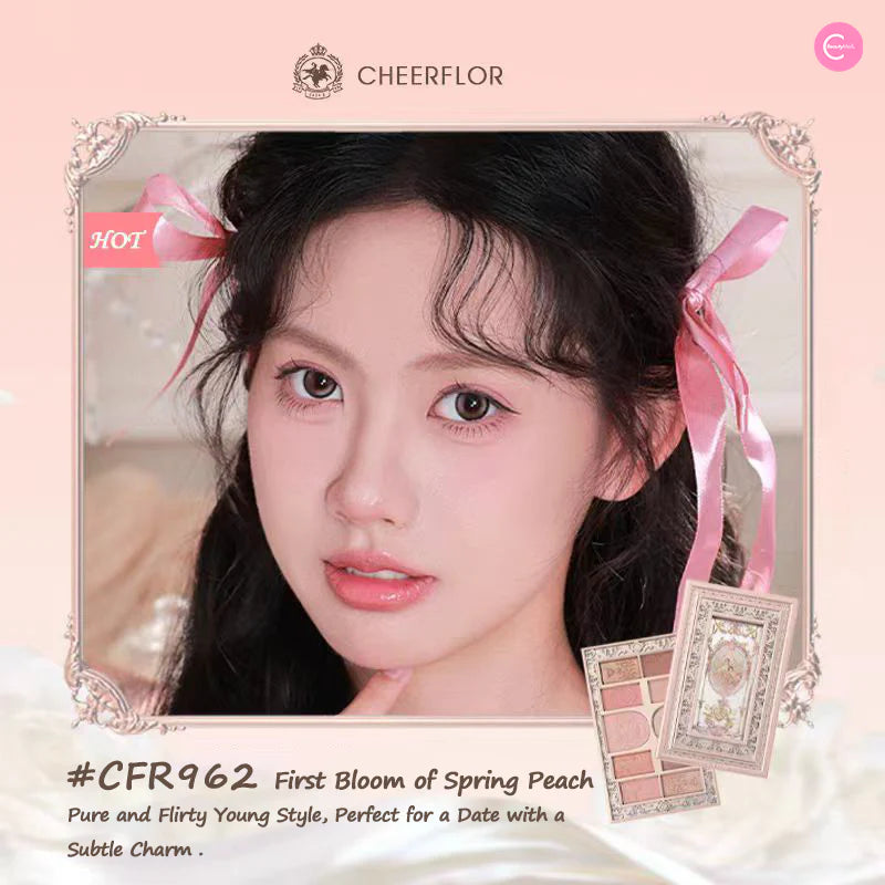 Cheerflor – Love & Romantic Ten-Color Framed Eyeshadow Palette