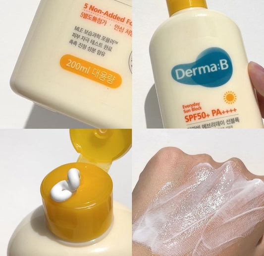Derma B Everyday Sun Block SPF50+ PA++++ – 200 ml