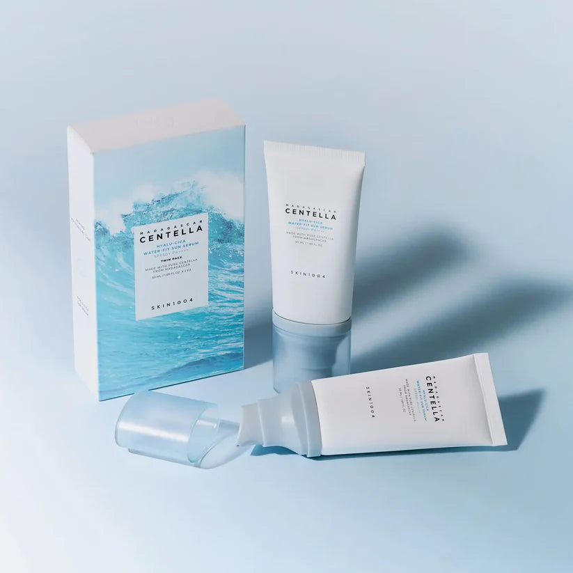 Skin1004 Hyalu-Cica Water-Fit Sun Serum SPF50+ PA++++ – Twin Pack (2 × 50 ml)