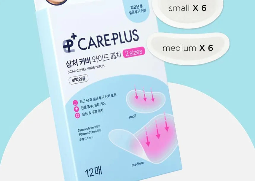 CarePlus – Scar Cover Wide Patch (12 ea)