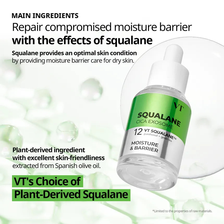 VT – Squalane Cica Exosome Ampoule (30 ml)