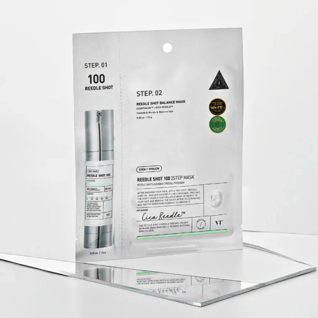 VT Reedle Shot 100 Two Step Mask | Mascarilla de Microagujas Coreana