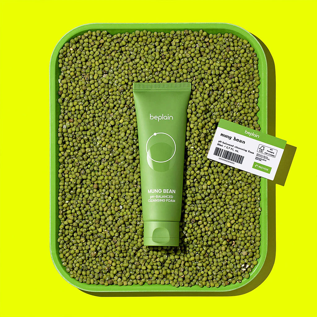 Beplain Mung Bean pH-Balanced Cleansing Foam – 80 ml