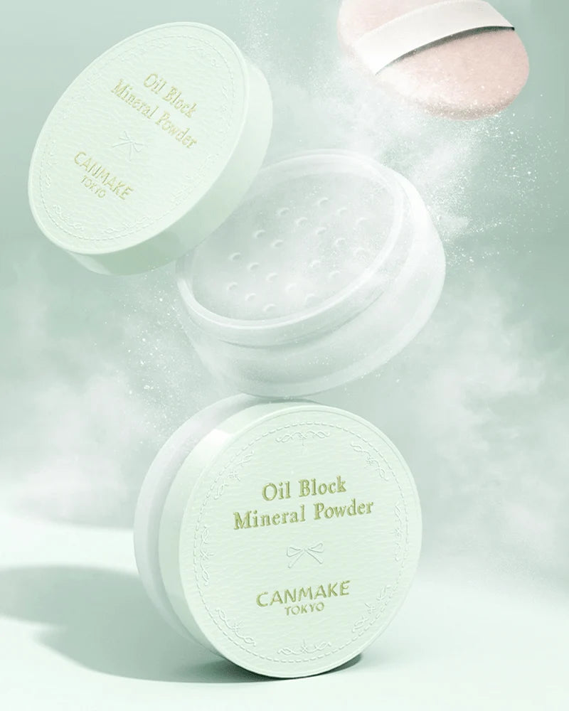 [Canmake] Oil Block Mineral Powder - C01 Fluffy Mint (3g)