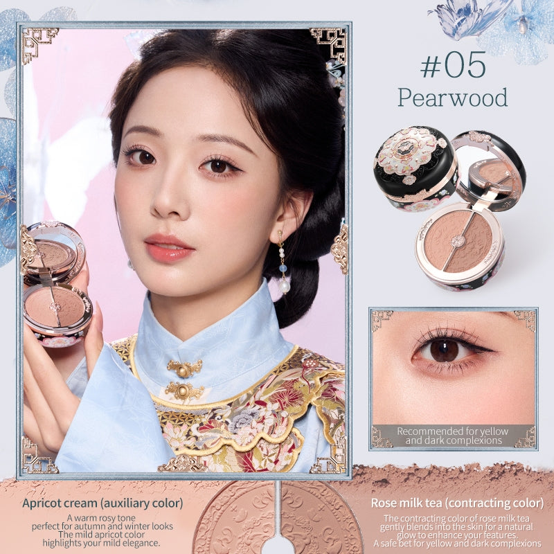 Flower Knows - Butterfly Cloud Collar Rouge Box Highlighting & Blush Duo Powder (5g)