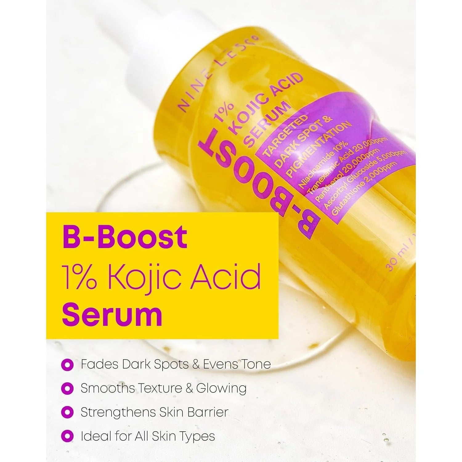 Nineless Kojic Acid Brightening Serum – 30 ml