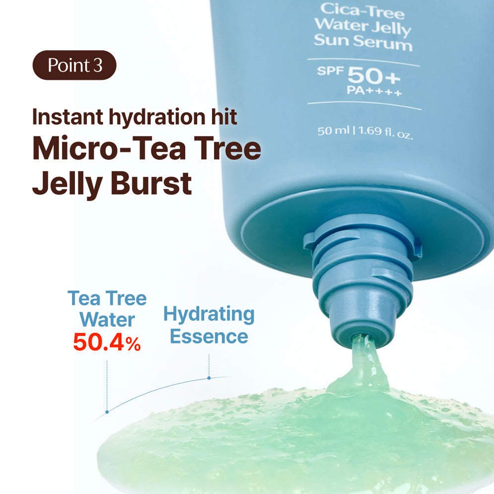 TAGE Cica Tree Water Jelly Sun Serum (50ml)