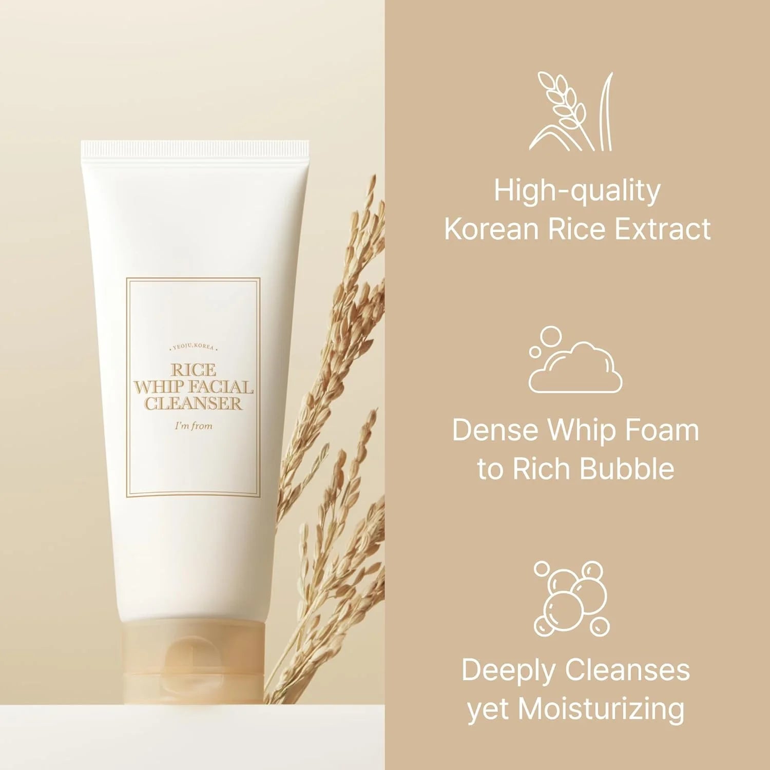 IM FROM Rice Whip Facial Cleanser (150ml)