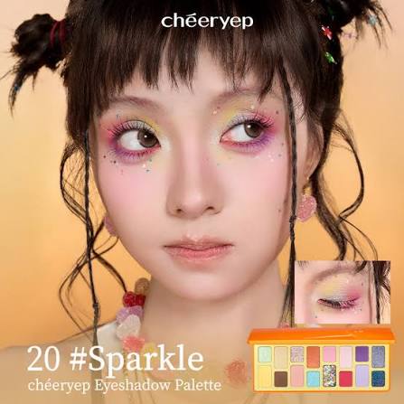 Cheeryep 16-Color Eye Shadow Palette - Sparkle