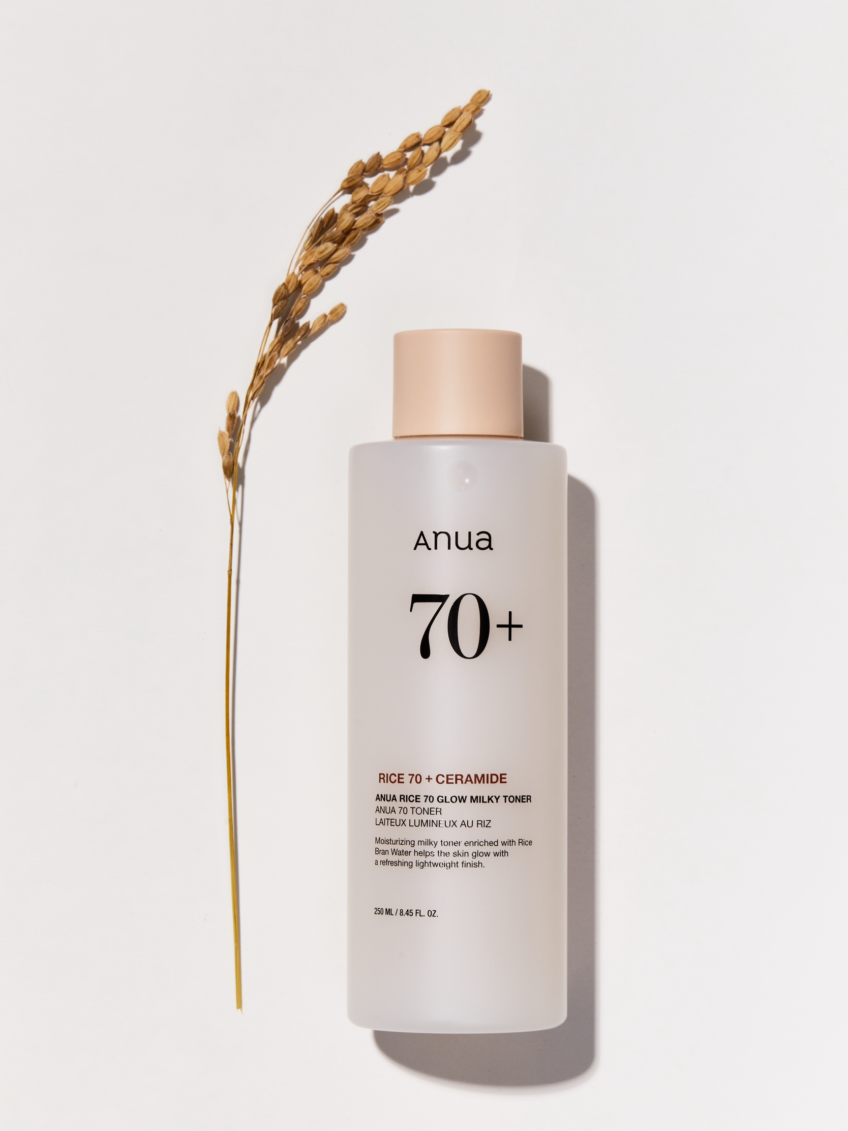 Anua Rice 70% Glow Milky Toner - 250 ml | Luminosidad e Hidratación Profunda