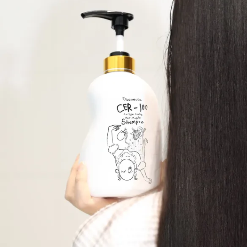 Elizavecca CER-100 Collagen Coating Shampoo - 500 ml | Fuerza, Volumen y Reparación