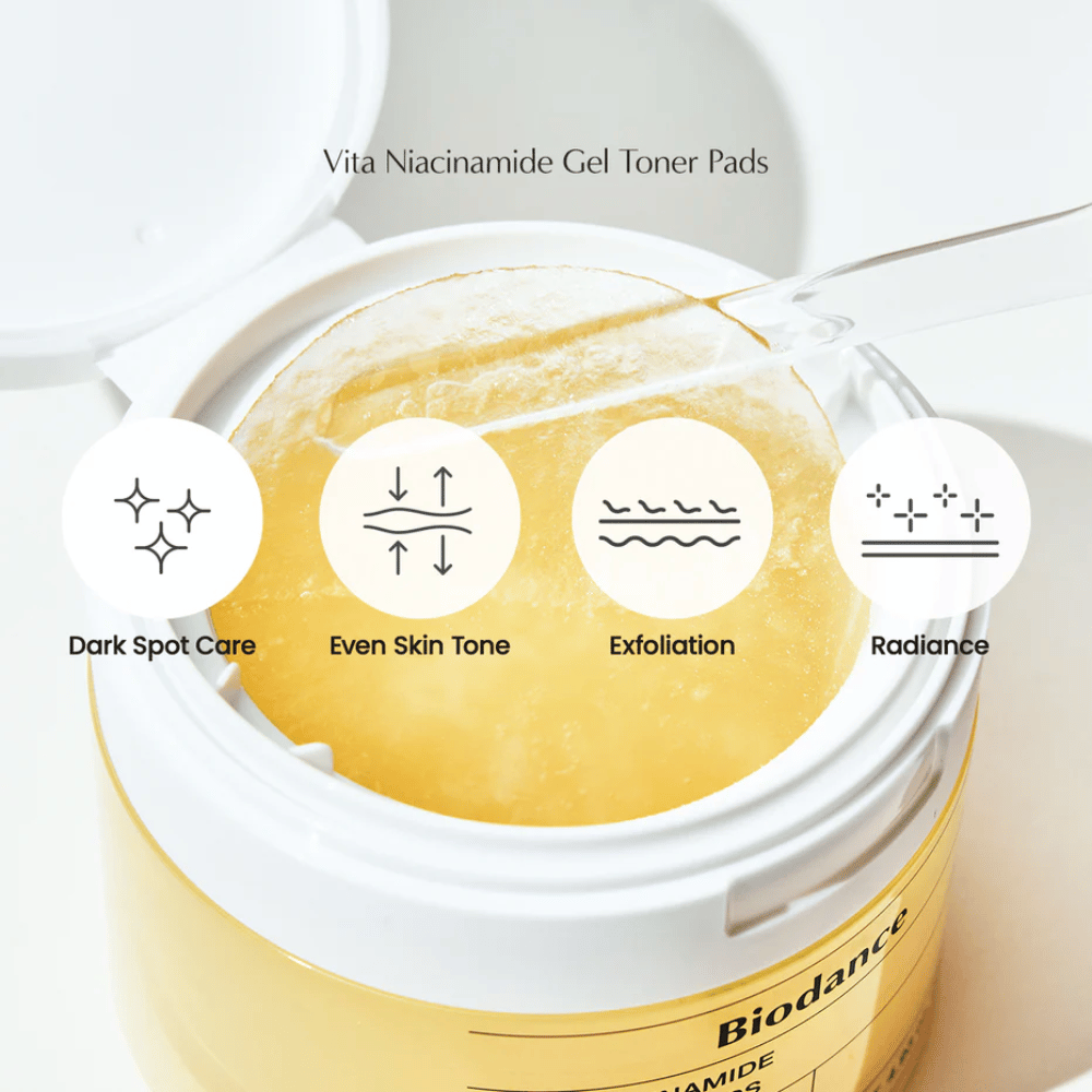 Biodance Vita Niacinamide Gel Toner Pads – 60 pads