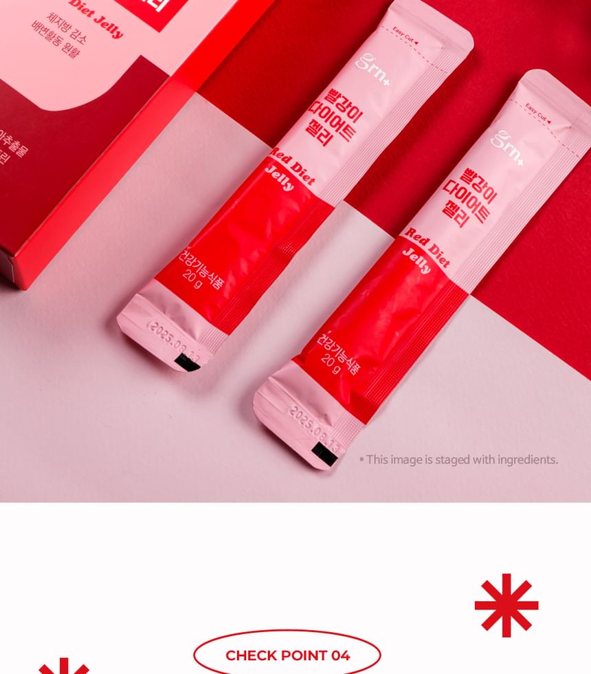 GRN+ Red Diet Jelly – Caja con 14 sticks