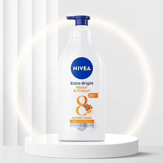 Nivea Extra Bright & Repair Body Lotion SPF 30 - 350 ml | Hidratación y Protección Solar