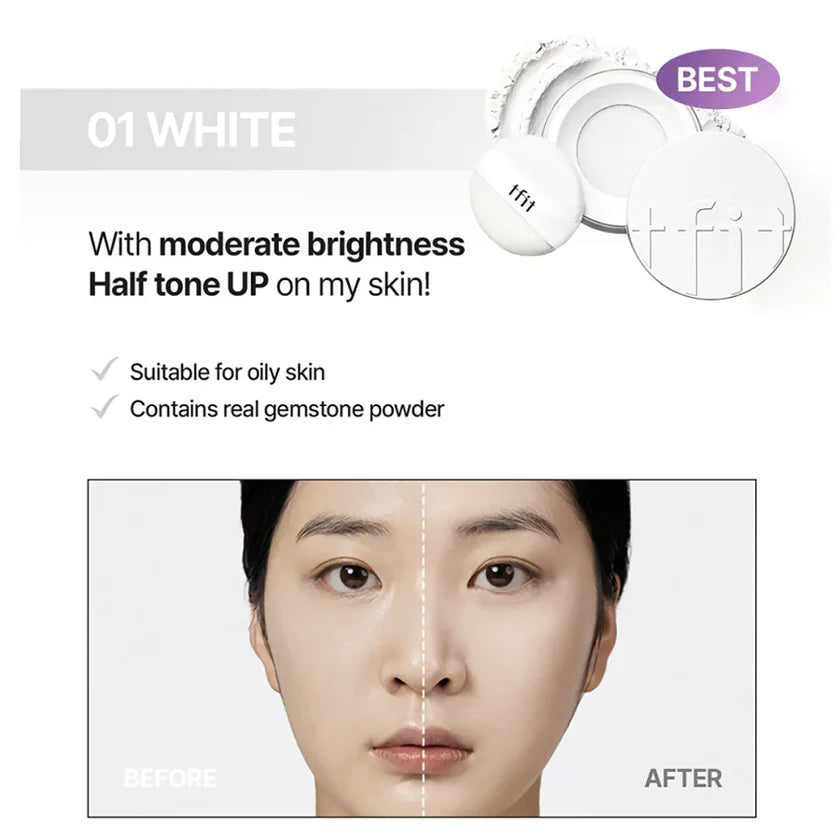 TFIT - Translucent Set Finishing Powder - 5 Types [#01 White]