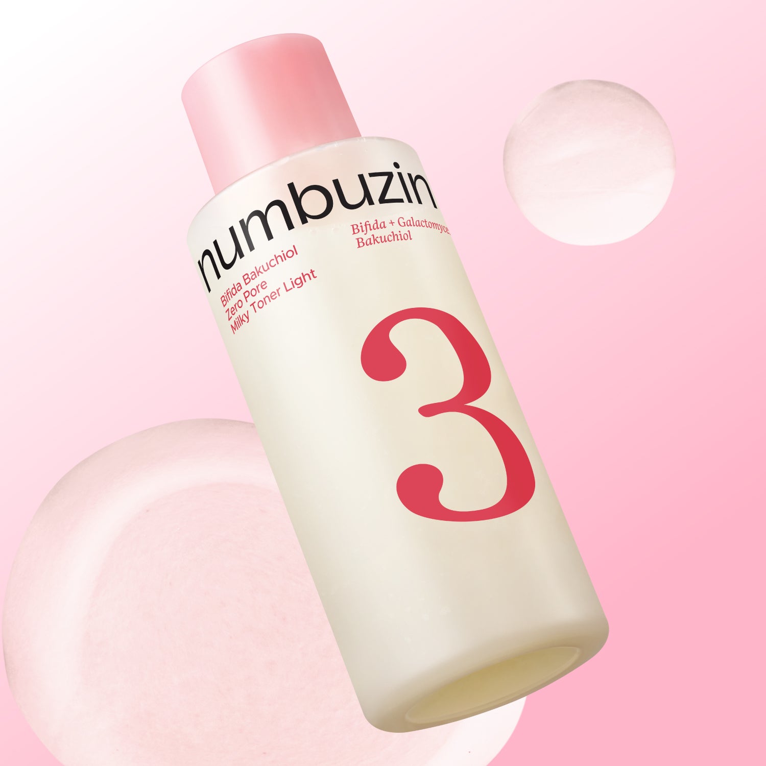 Numbuzin No.3 Bifida Bakuchiol Zero Pore Milky Toner Light (200ml)